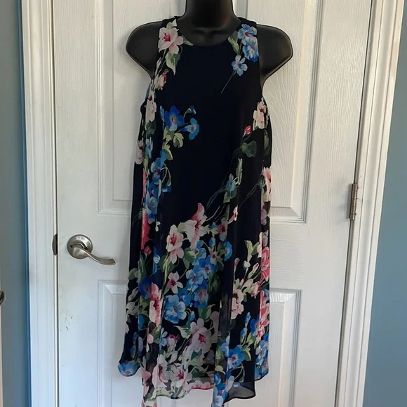 Lauren Ralph Lauren A-Line Navy Floral Dress - Picture 3 of 5